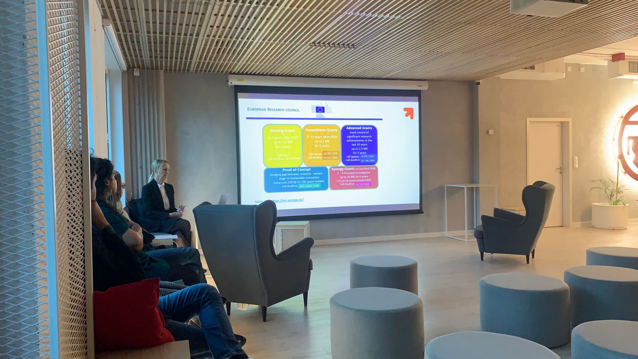 A conference room.