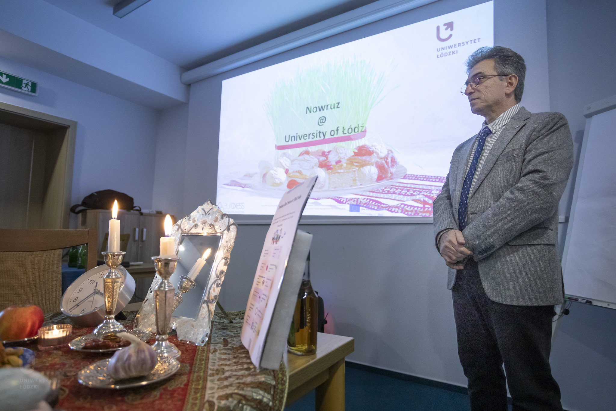 A man giving a presentation.