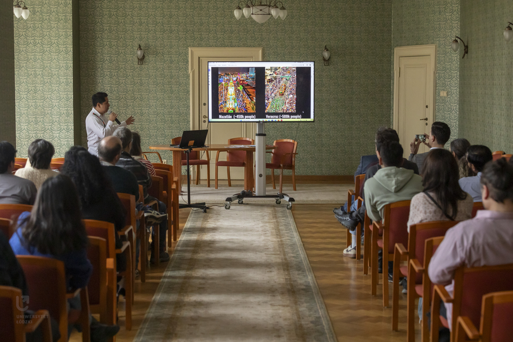 A person giving a presentation.