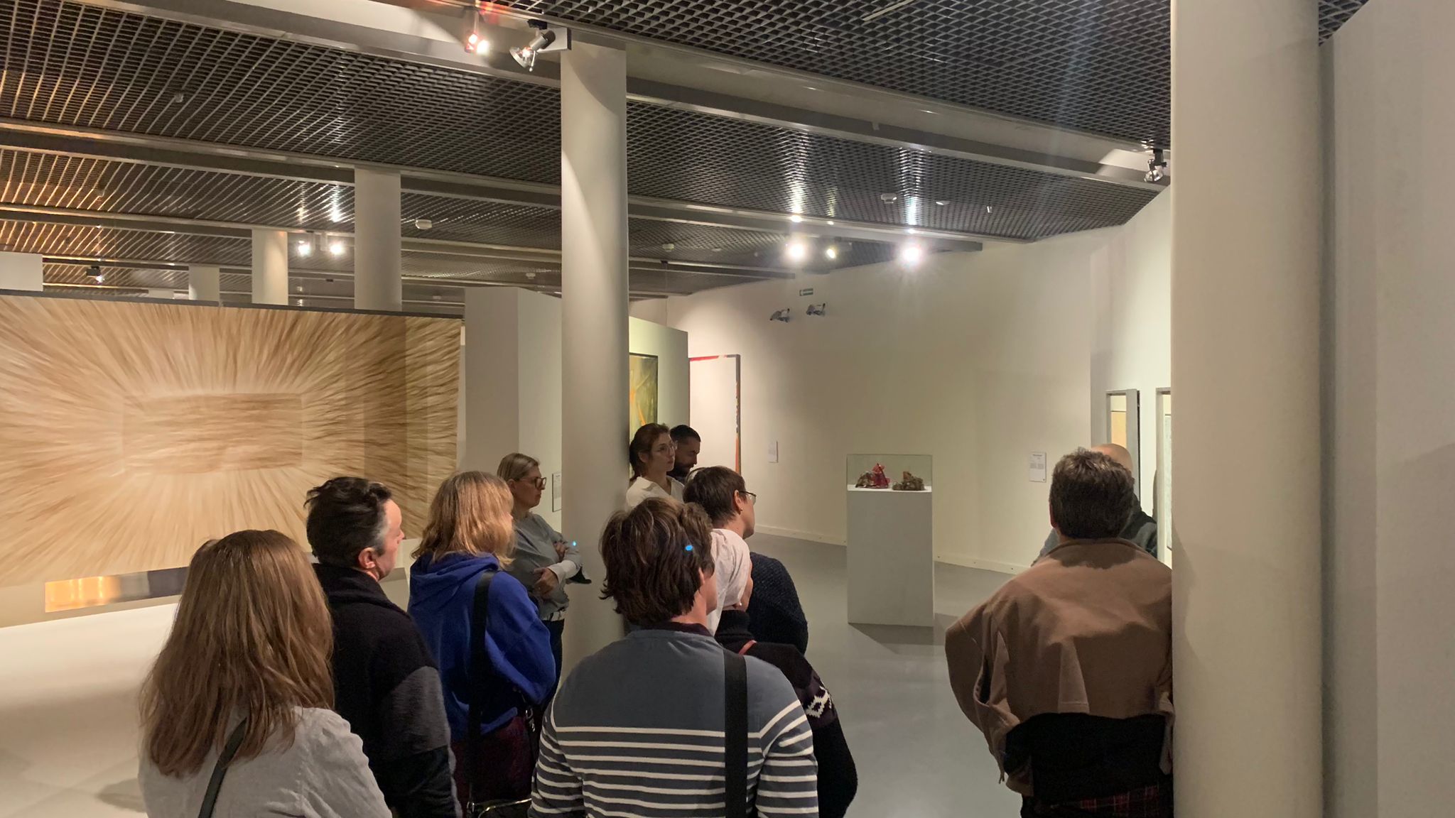 People in a museum.