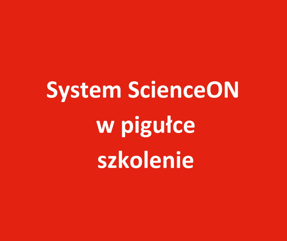 System ScienceON w pigułce - szkolenie