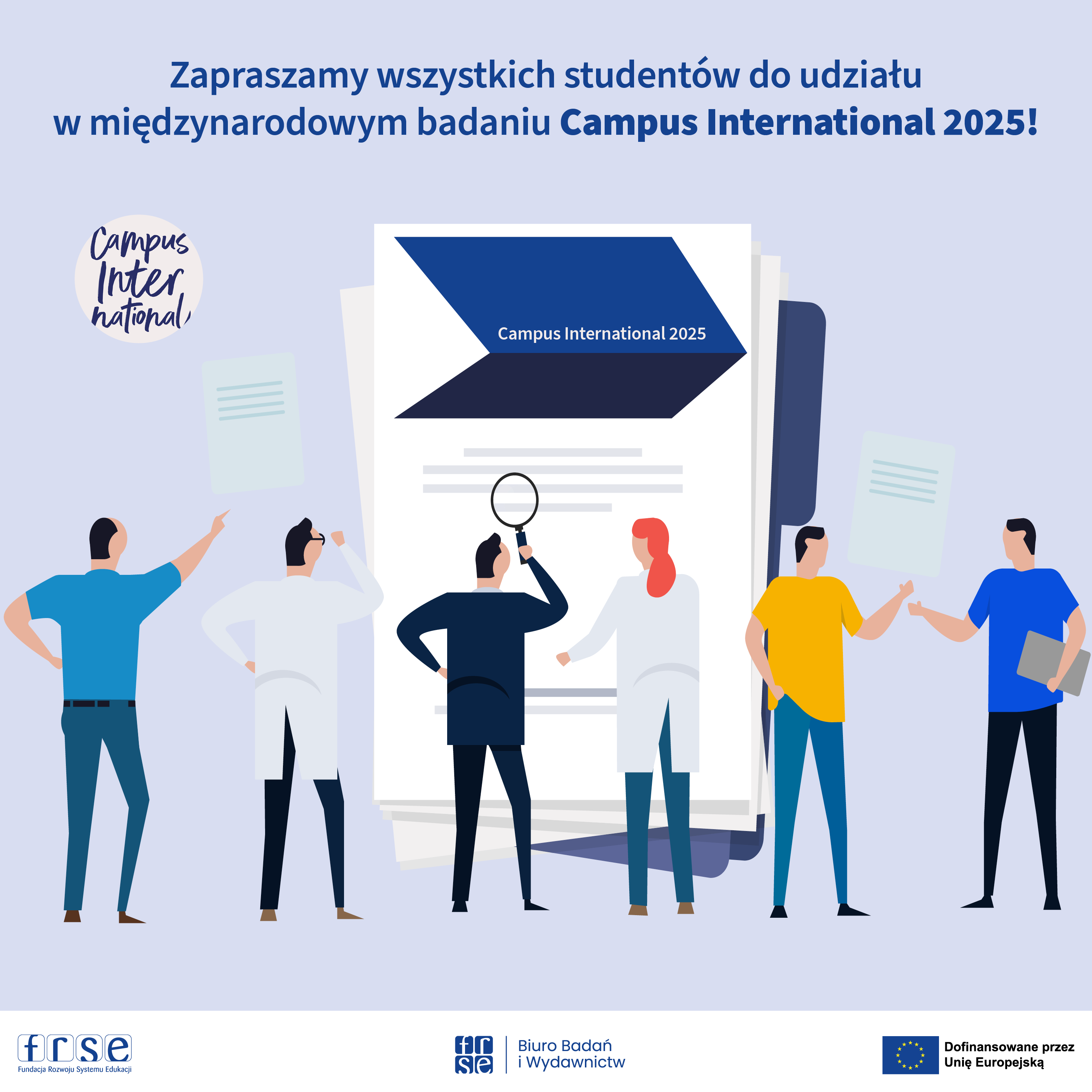grafika promująca badanie Campus International 2025