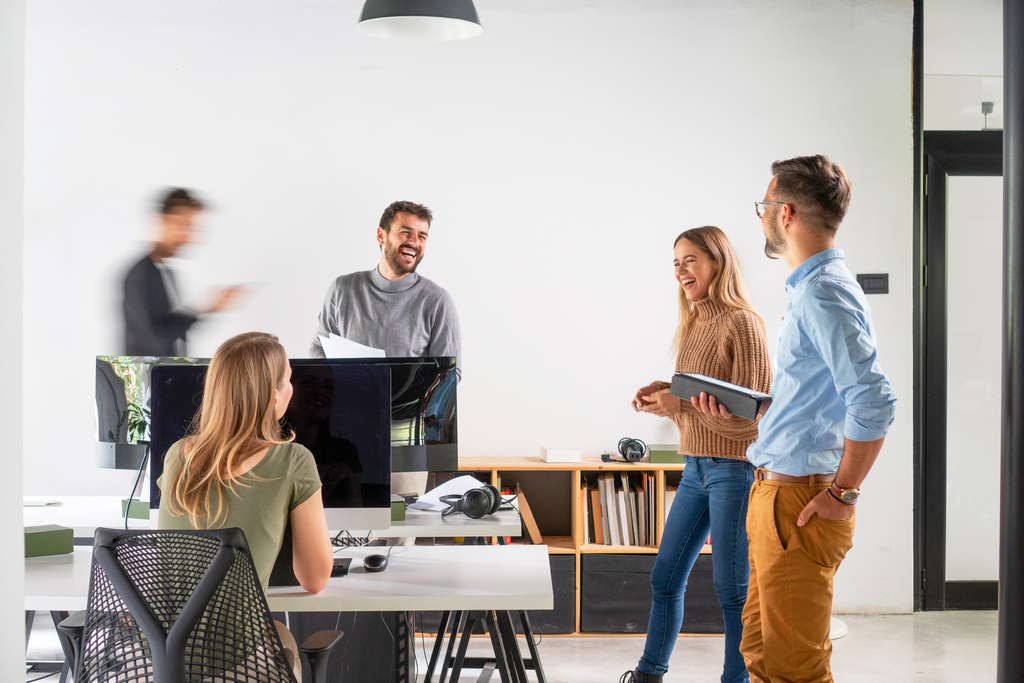 Creative people working at office element dekoracyjny