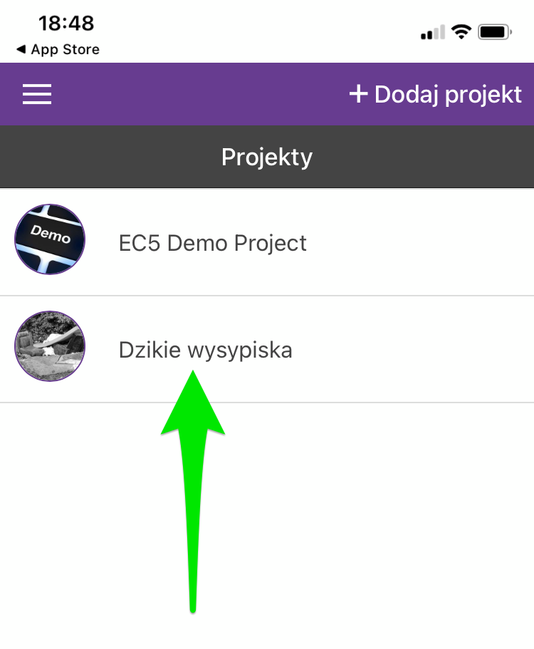 wybierz dzikie wysypiska z listy