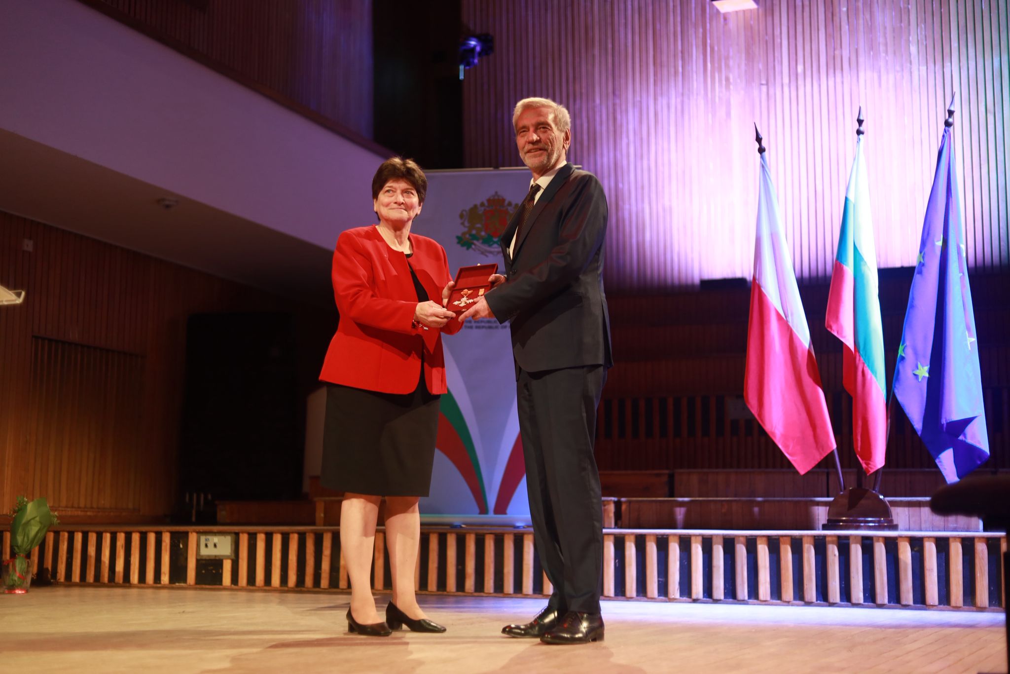 presentation of the award