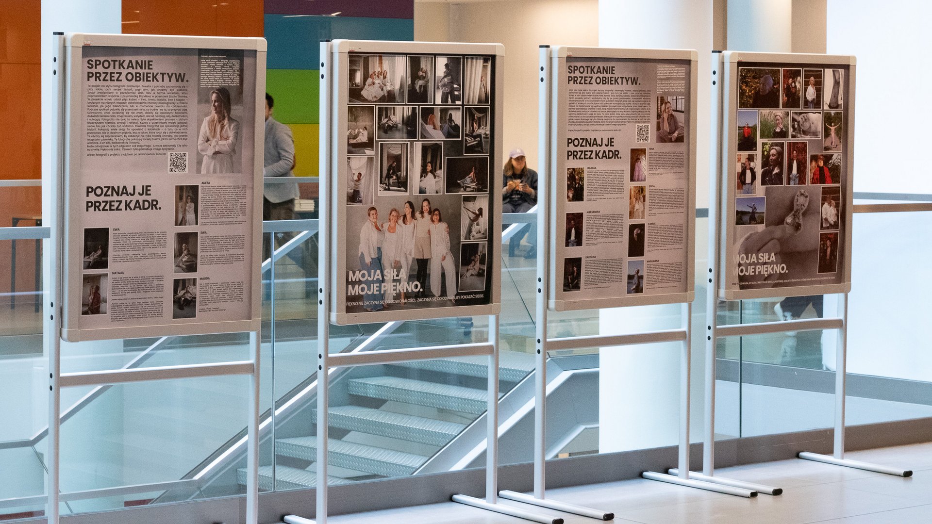the exhibition in the corridor