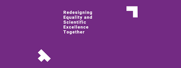 Napis Redesigning Equality and Scientific Excellence Together 