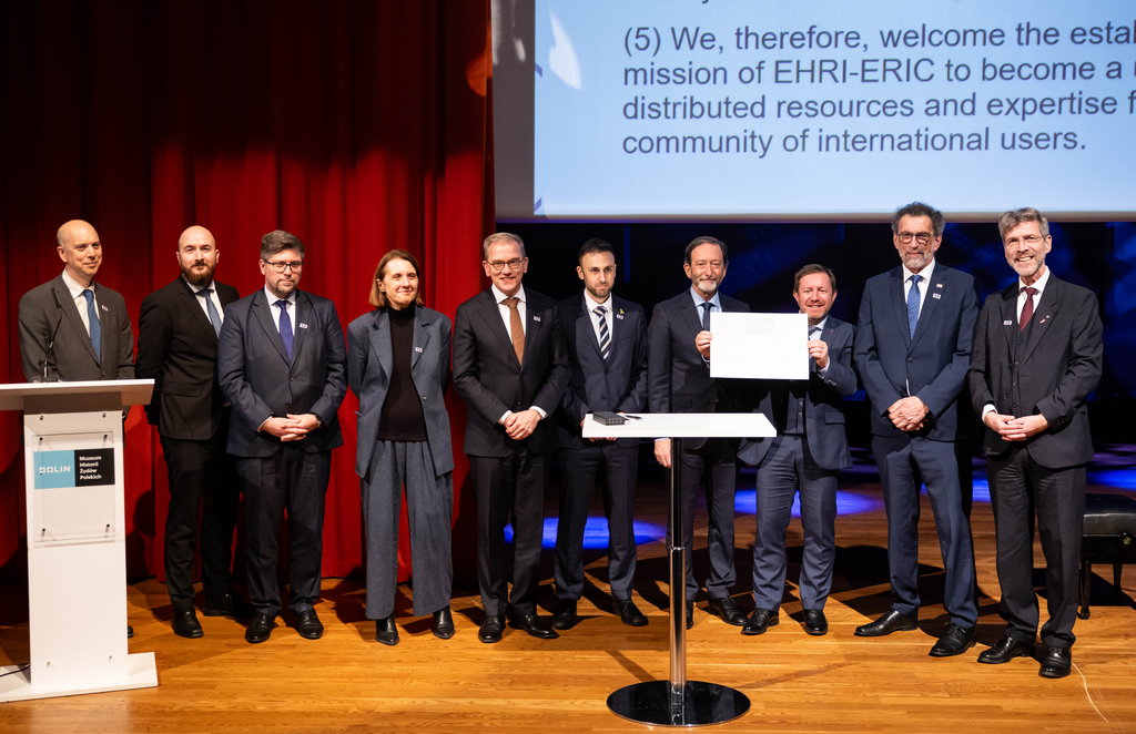 Guests during the inauguration of EHRI-ERIC