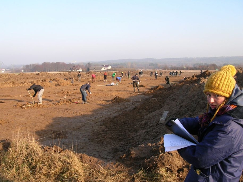 Zdjęcia z badań archeologicznych