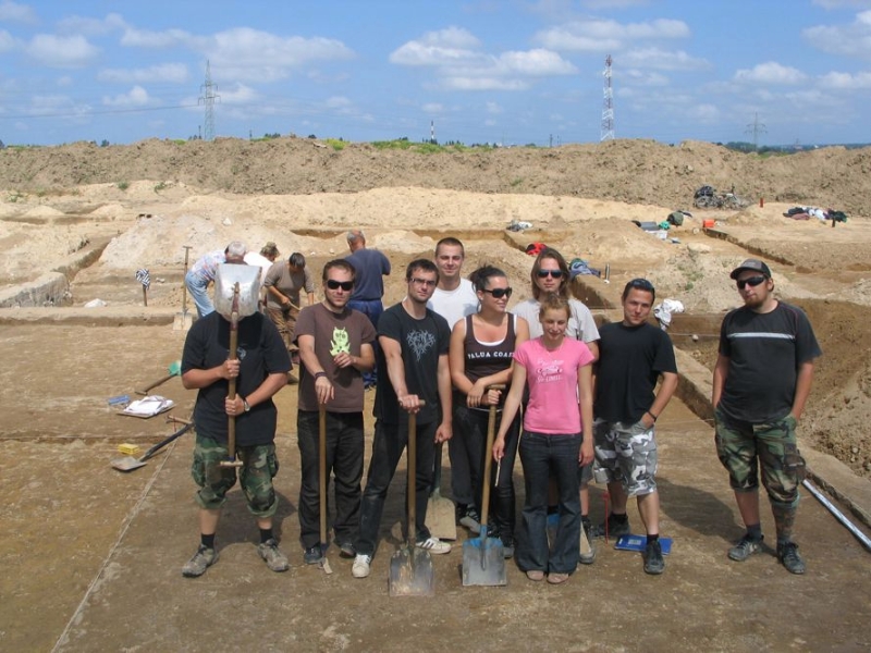 Zdjęcia z badań archeologicznych