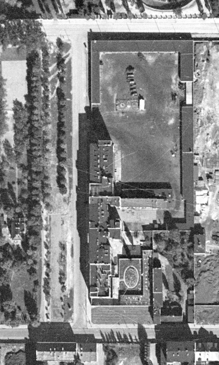 Al. K. Anstadta w 1949 r. Zdjęcie lotnicze. Centralne Archiwum Wojskowe; zbiory IPN