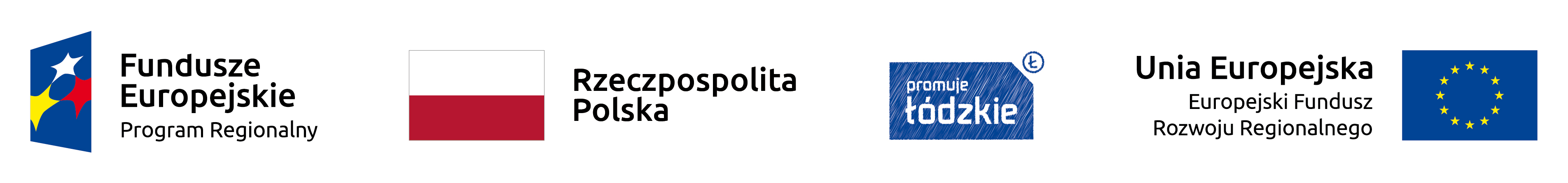 Logo Fundusze Europejskie - Program Regionalny, Barwy Rzeczypospolitej Polskiej, Logo Województwa Łódzkiego, Unia Europejska - Europejski Fundusz Rozwoju Regionalnego