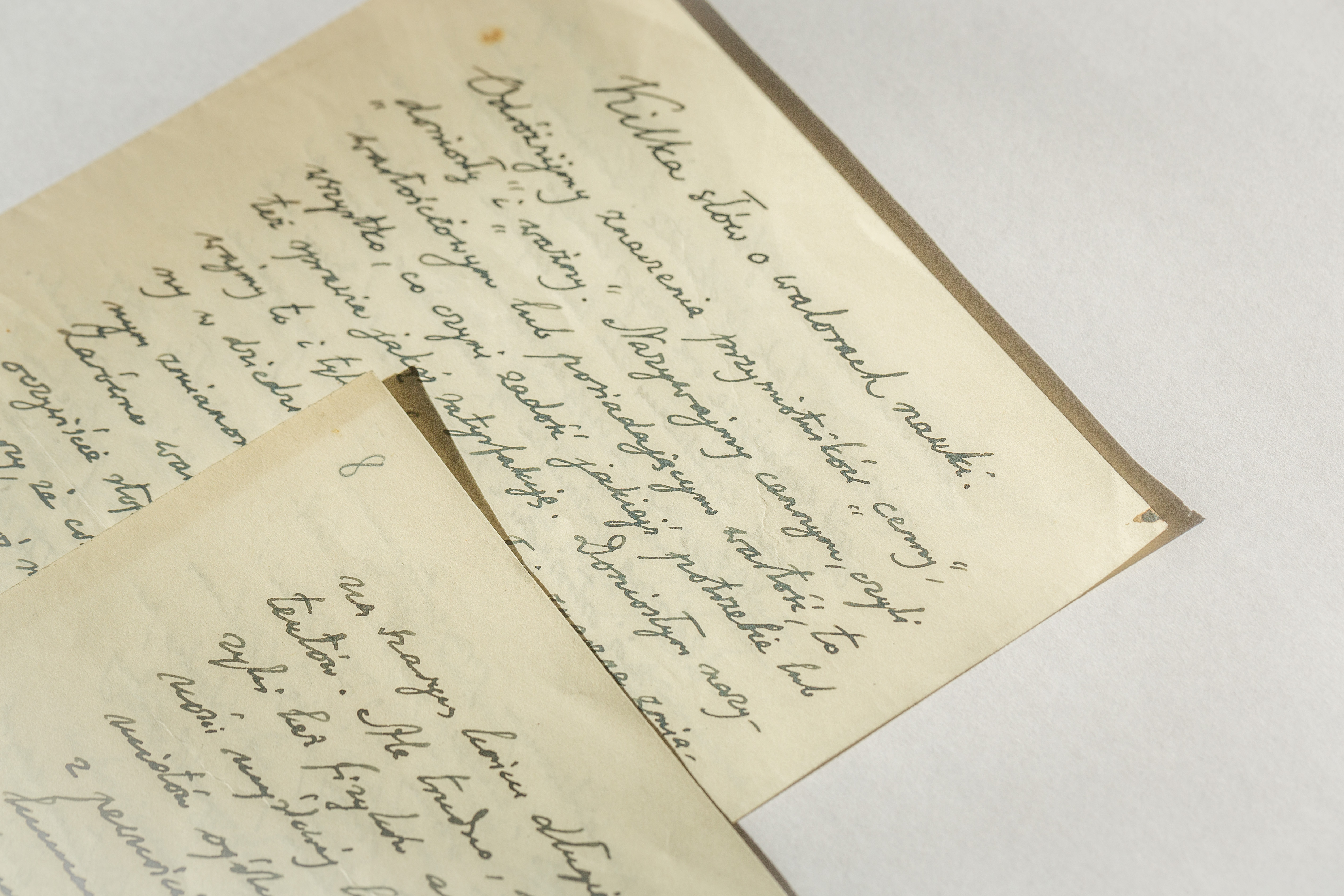 A photo of the manuscript