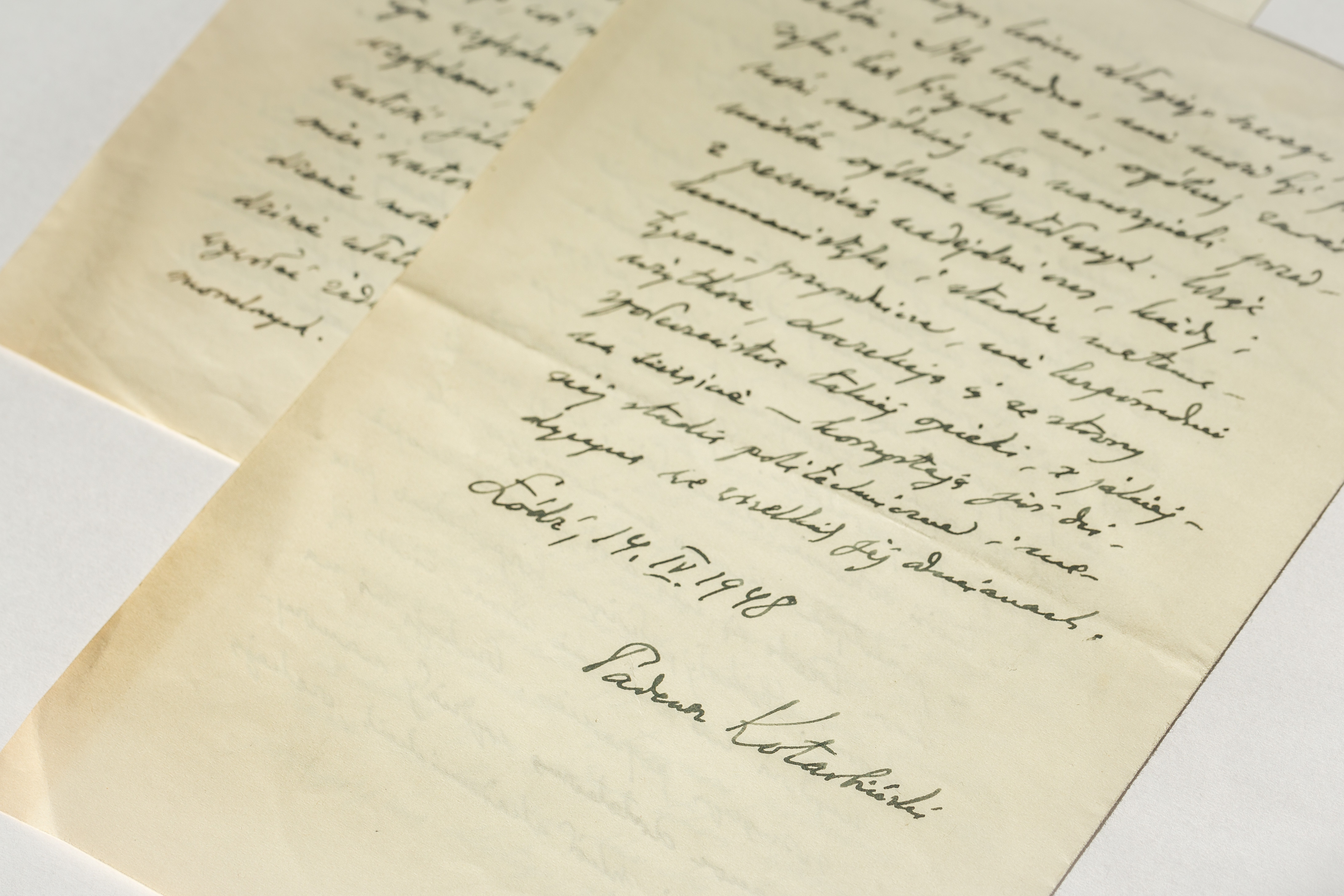 A photo of the manuscript