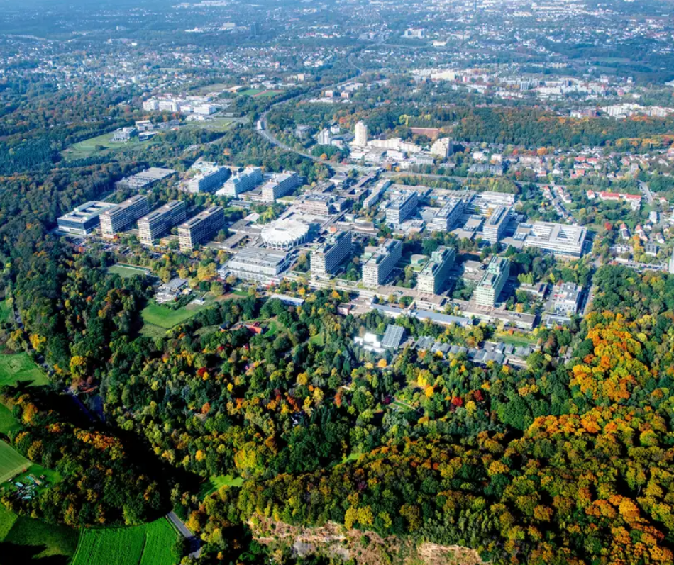 bird's eye view of Bochum University