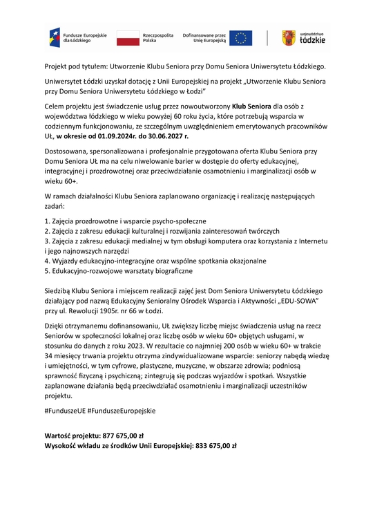 opis projektu