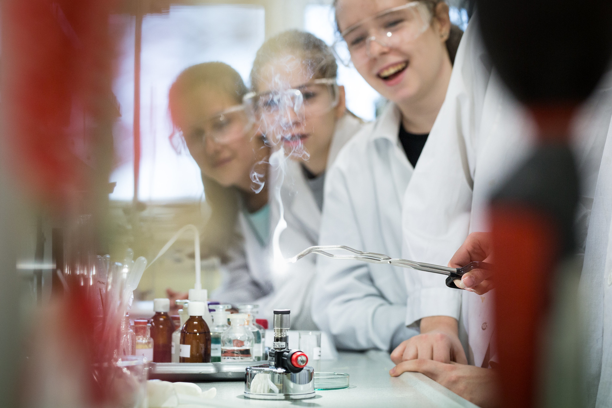 chemical experiments show