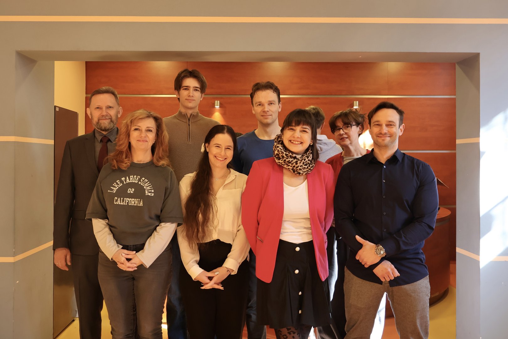 Students from the University of Lodz Campus Council and the University of Lodz Students' Government Council, along with the UniLodz Vice-Rector Prof. Radosław Olszewski and the UniLodz Dormitories managers