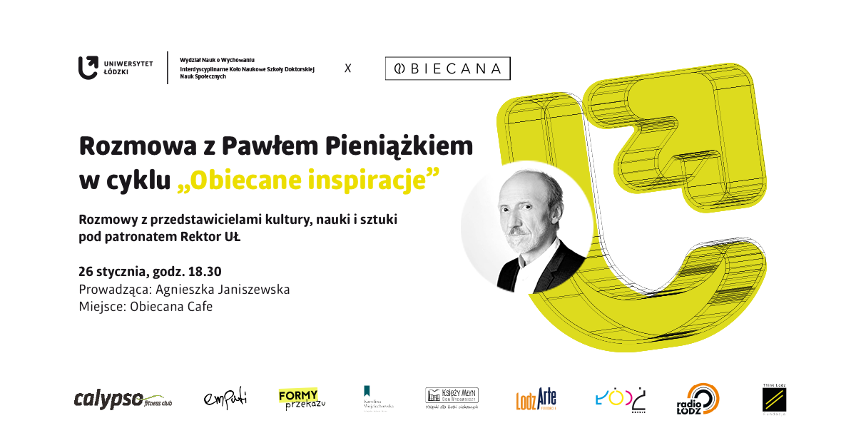 prof. Paweł Pieniążek na banerze